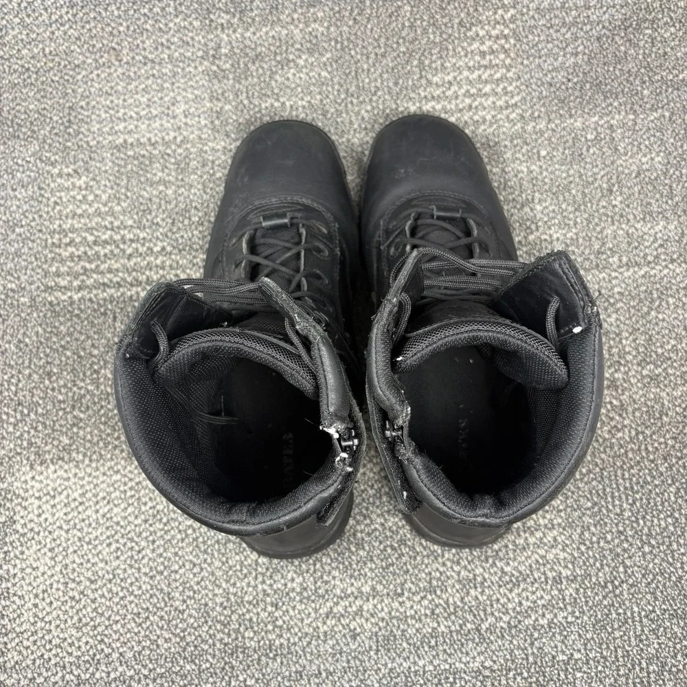 Bates Tactical Sport Mens Size 13 M Black Leather Side Zip Combat Boots E02261
